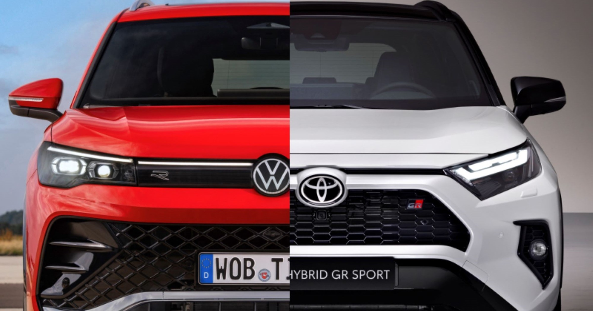 VW Tiguan (3. generacja; po lewej) i Toyota RAV4 (5. generacja)