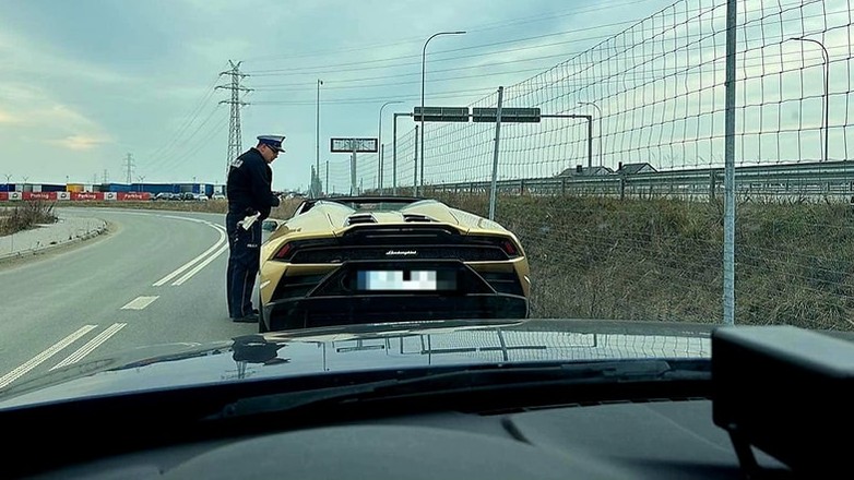 Testował Lamborghini na S7 pod Warszawą