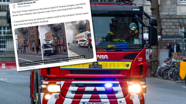 Polski kierowca bohaterem w Irlandii