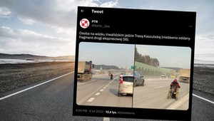 Na wózku inwalidzkim jechał drogą ekspresową S6. Miał powód