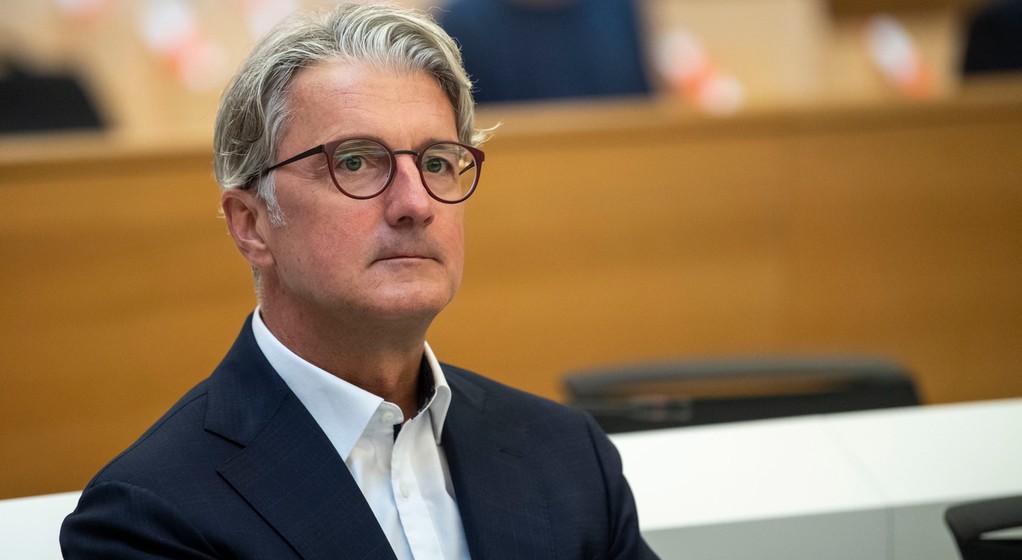 Rupert Stadler, były prezes Audi, na posiedzeniu sądu w Monachium