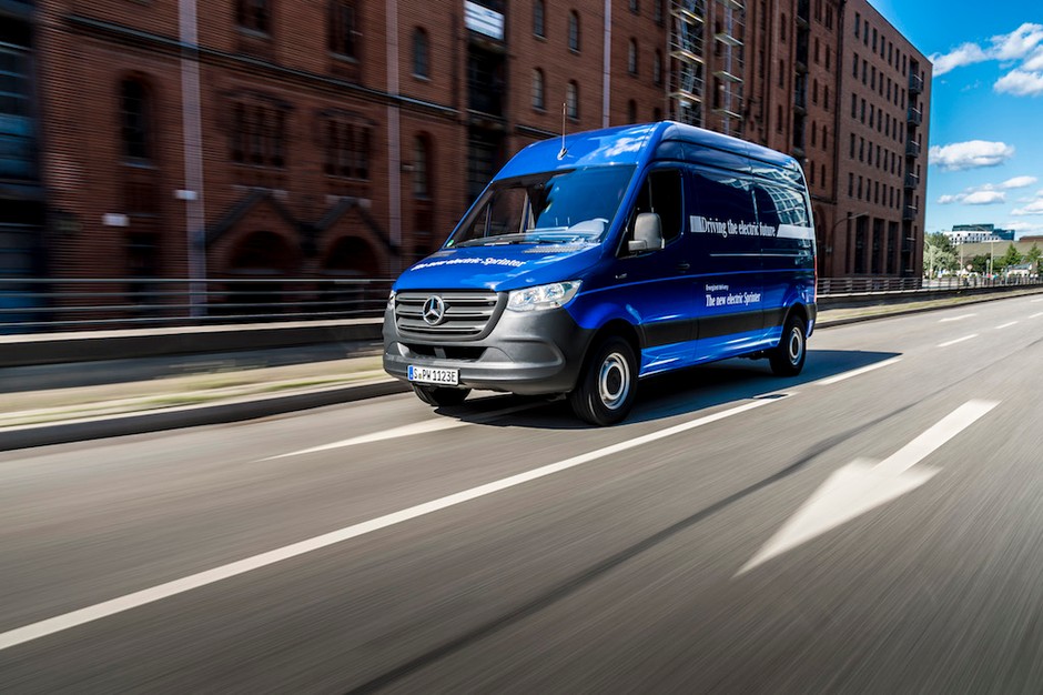 Elektryczne dostawczaki Mercedesa