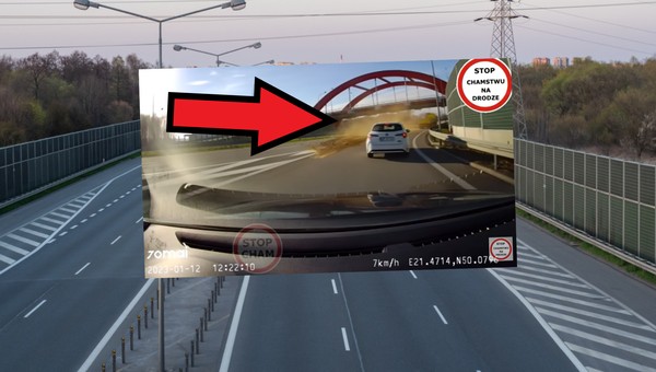 Jechał A4, gdy nagle zobaczył rudy kurz. Dalej było już tylko gorzej [WIDEO]