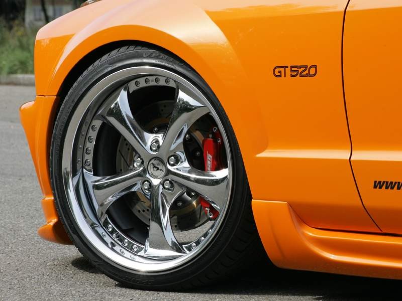 Ford Mustang GT520 GeigerCars – pomarańczowy odrzutowiec