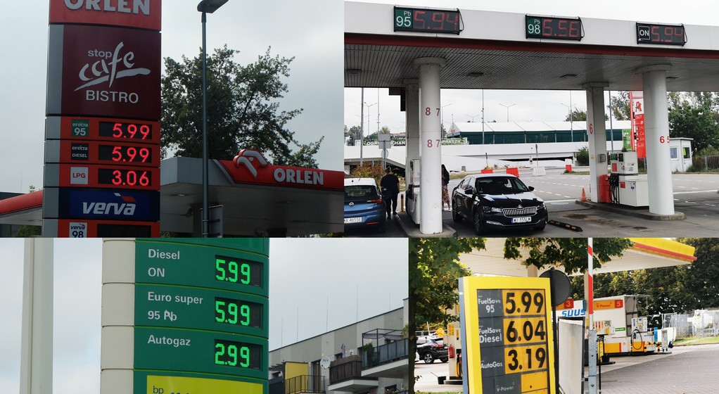 Ceny paliw na stacjach w Warszawie 26 września 2023 r.