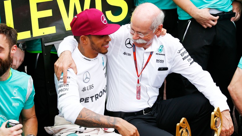 Lewis Hamilton i Dieter Zetsche