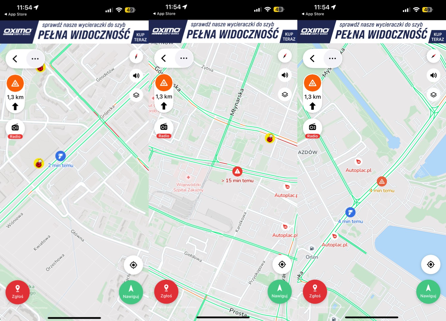Kierowcy, używający Yanosika mogą teraz sprawdzić, kiedy ostatnio zostało potwierdzone zdarzenie zgłoszone przez kierowców