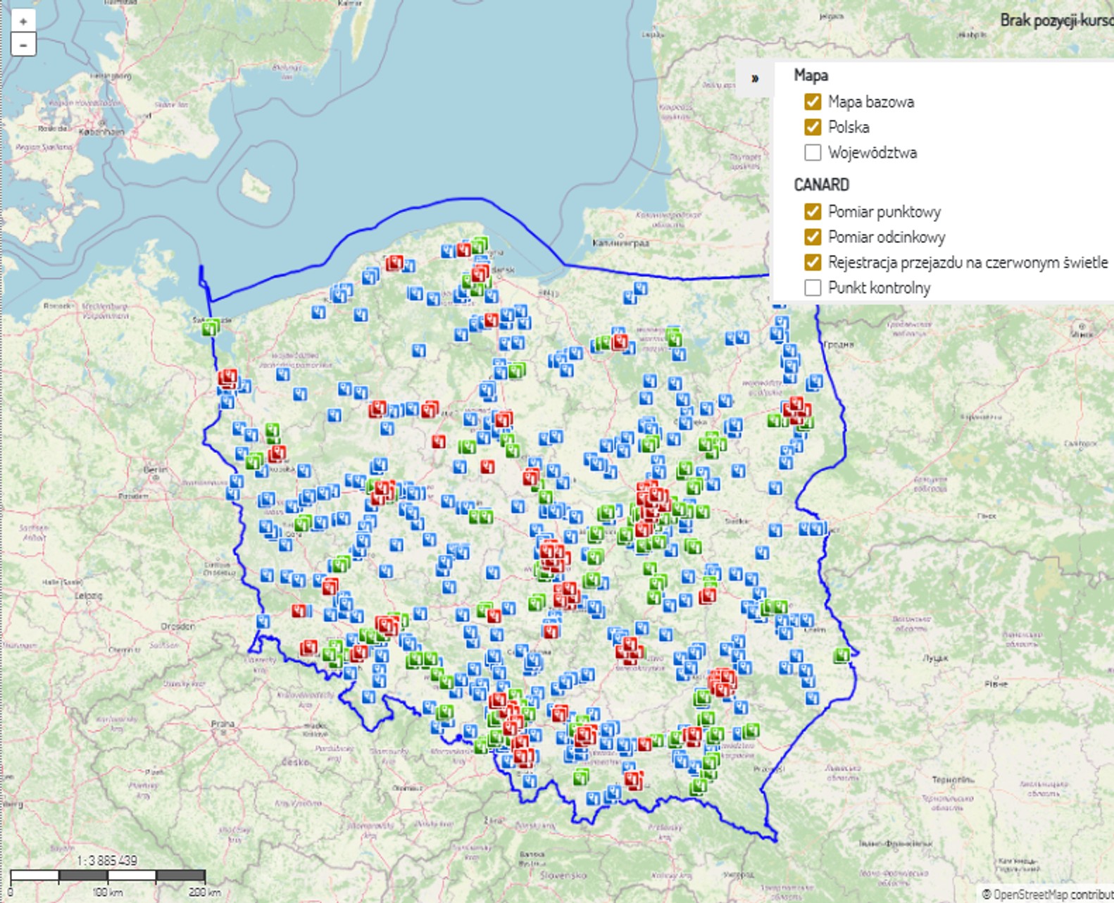 Mapa CANARD stan na 20.02.2026 r.