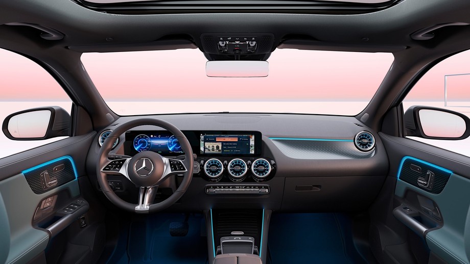 Kabiny Mercedesów EQA i EQB