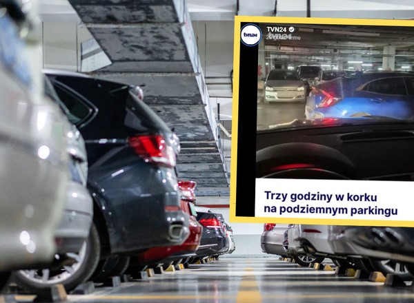Kierowcy uwięzieni na podziemnym parkingu galerii. "Błagam, zróbcie coś"