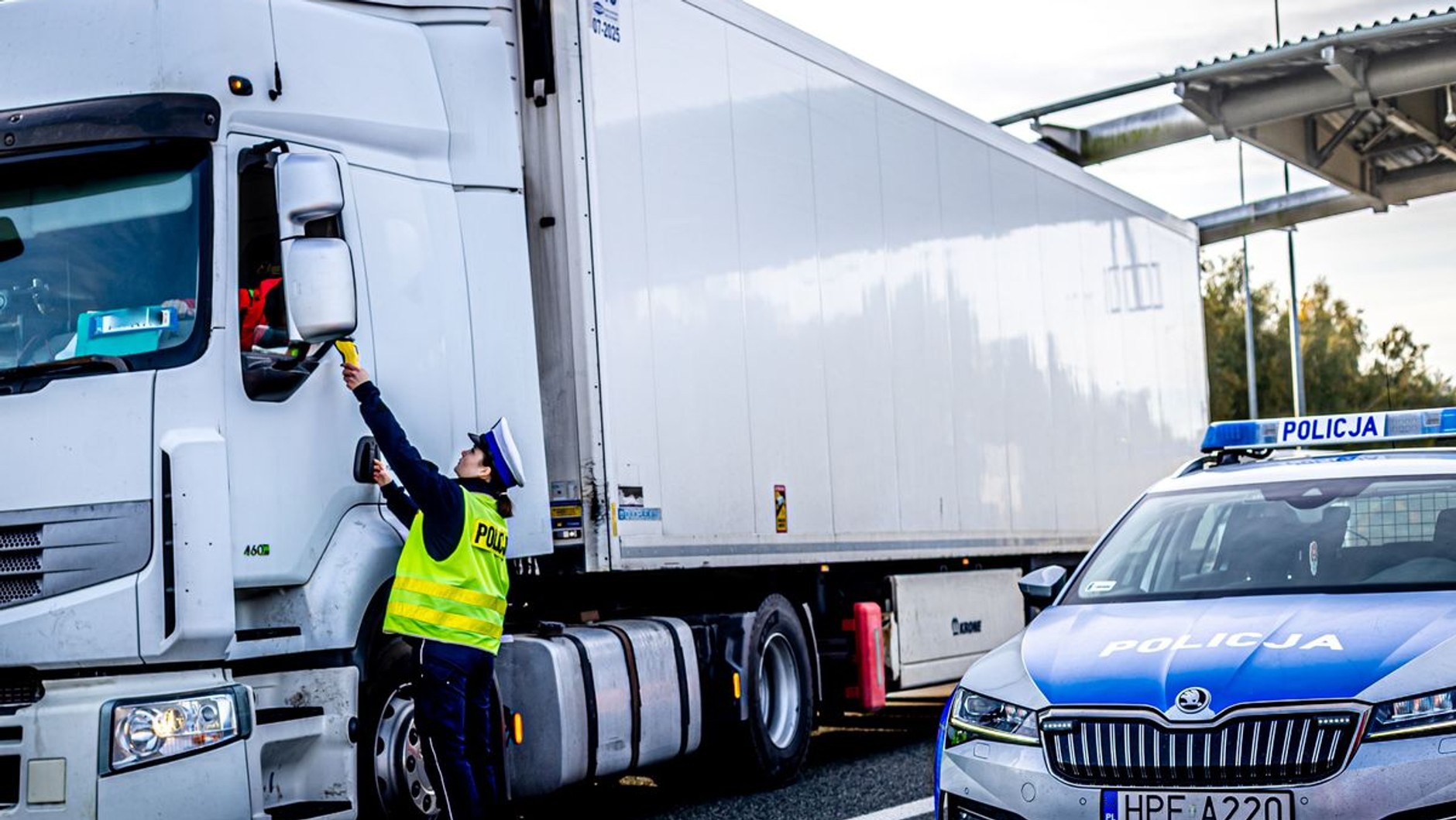 Kontrola trzeźwości na A1