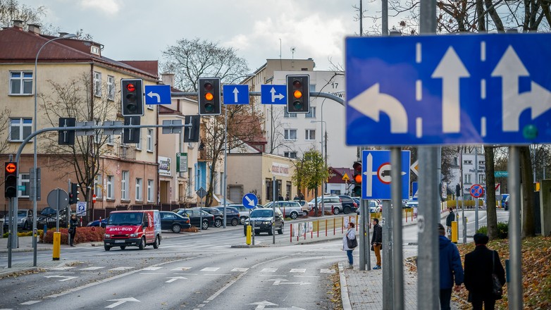 Skrzyżowanie w Białymstoku