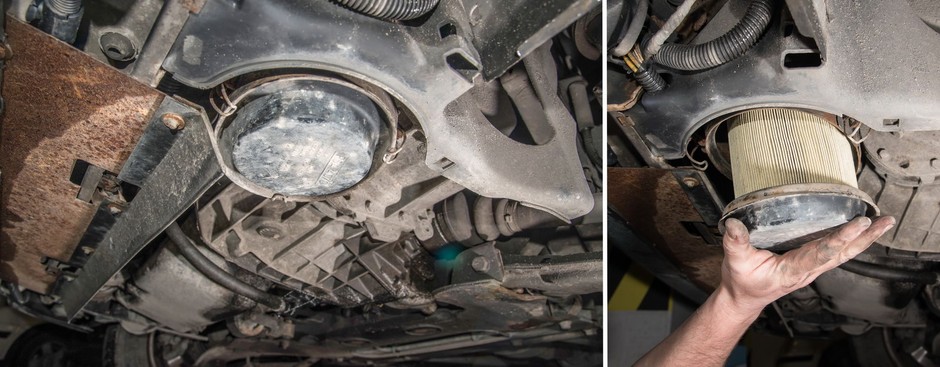Serwisujemy Peugeota 306 1.9 TD: filtr powietrza