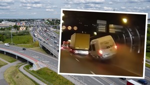 "Tak się kończy bezsensowny pośpiech". Kierowca busa taranuje barierę energochłonną [Nagranie]
