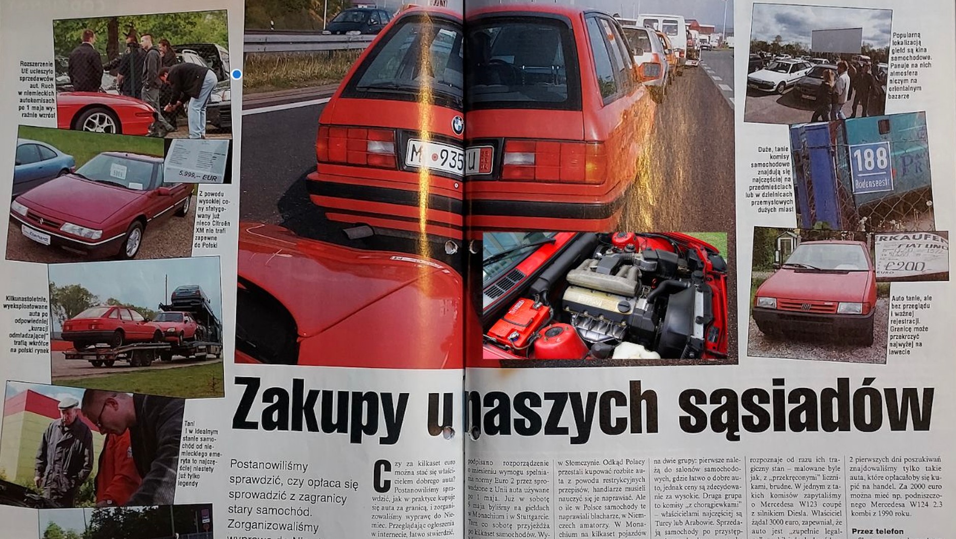 Reportaż z wyjazdu po auto do Niemiec w 2004 r.