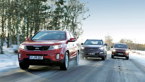 Mitsubishi Outlander kontra Kia Sorento i Hyundai Santa Fe: luksusowe diesle z napędem 4x4