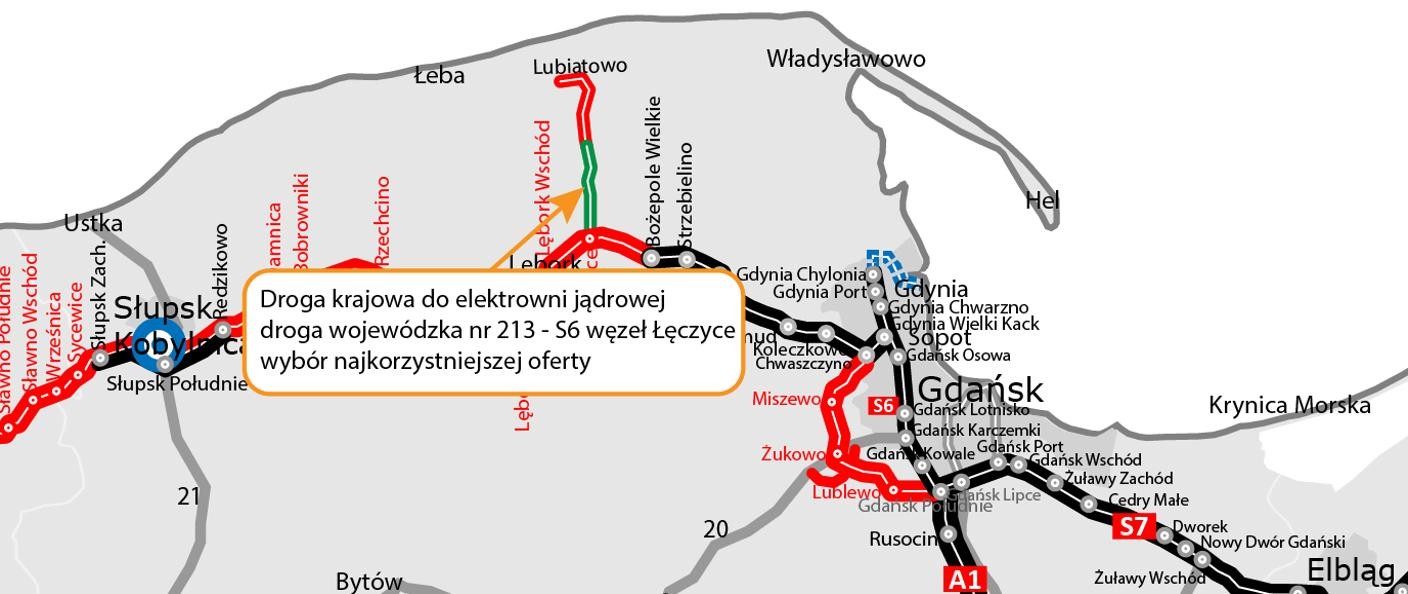 Mapa trasy do elektrowni jądrowej
