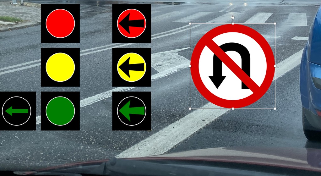 Sygnalizatory i znaki drogowe