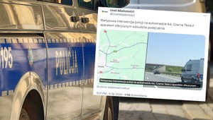 Policja zatrzymała "dziwną" Teslę na A4. Nie tylko ona ma prawo to zrobić