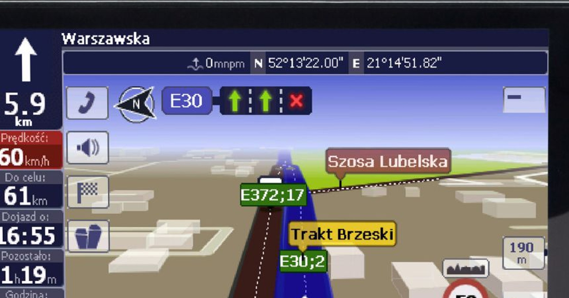 Blow 500 Trafic z modułem 3G