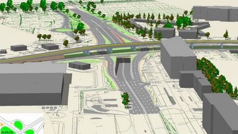 Rondo Ofiar Katynia - wizualizacja