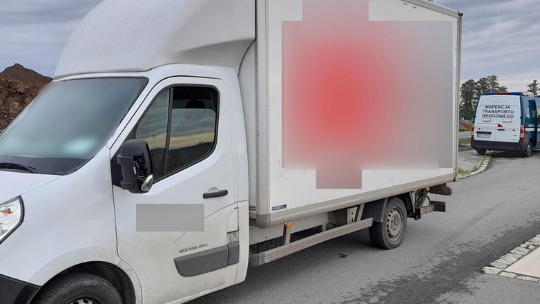 Samochód dostawczy kontrola drogowa ITD