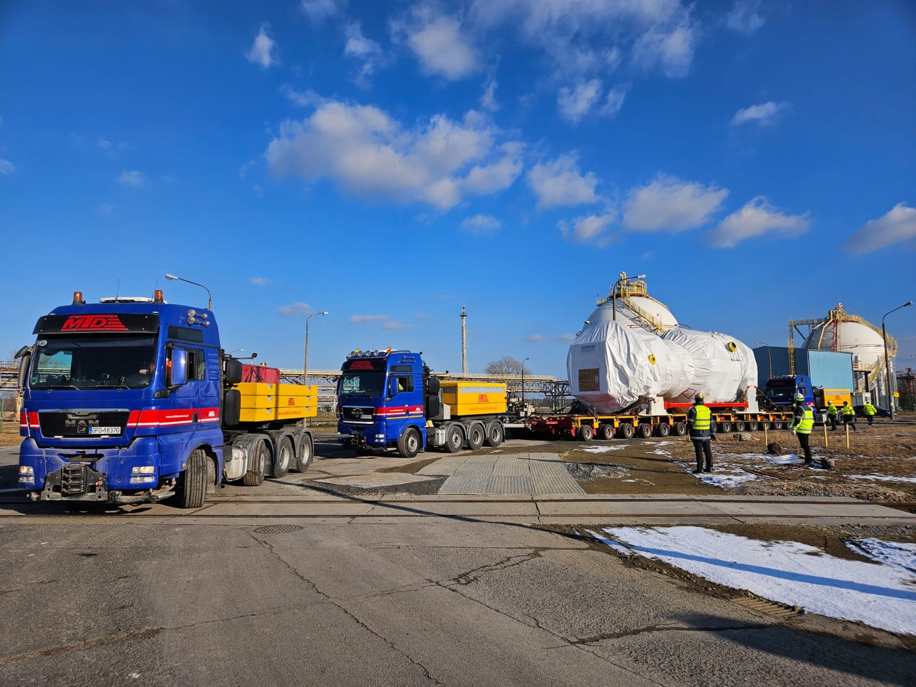 Najcięższy transport do Elektrowni Rybnik