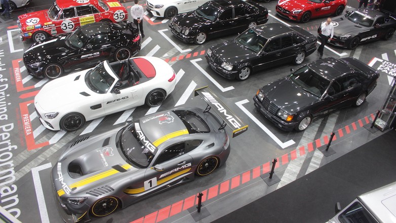 Mercedes podczas Poznań Motor Show