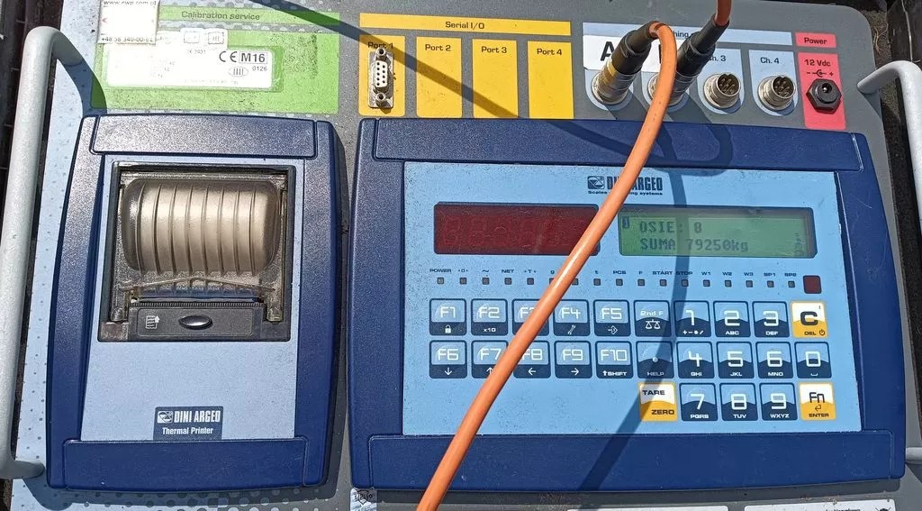 Wynik pomiaru masy całkowitej transportu na S7. To dwukrotne przekroczenie