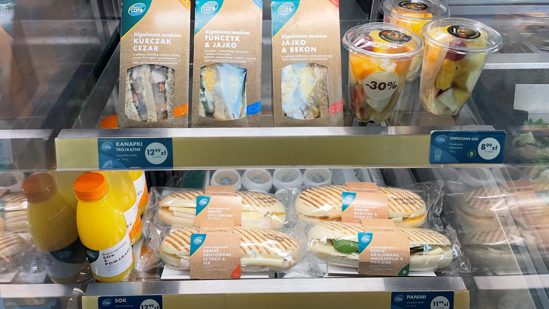 Kanapki na stacji Shell