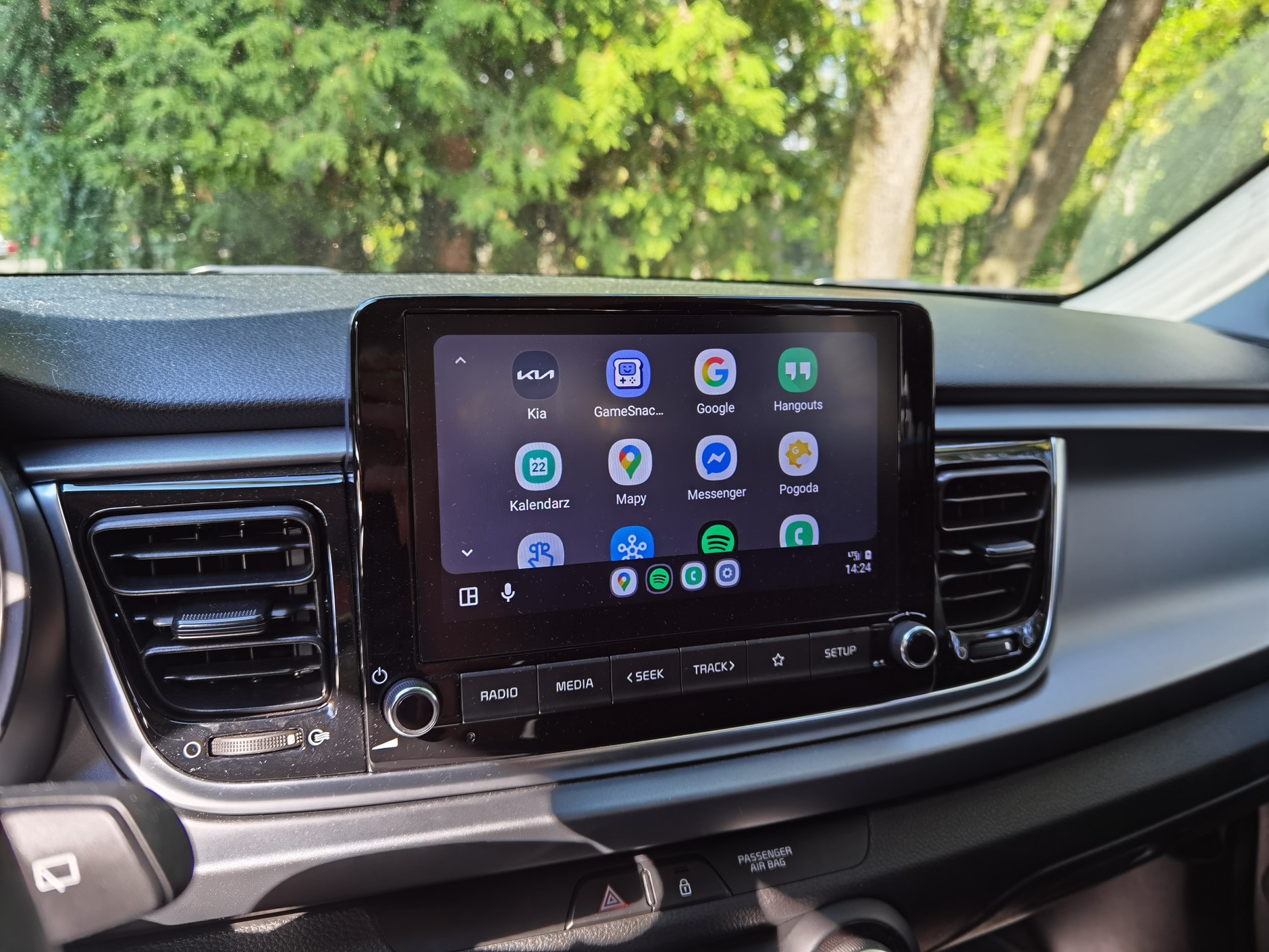 Ekran główny Android Auto