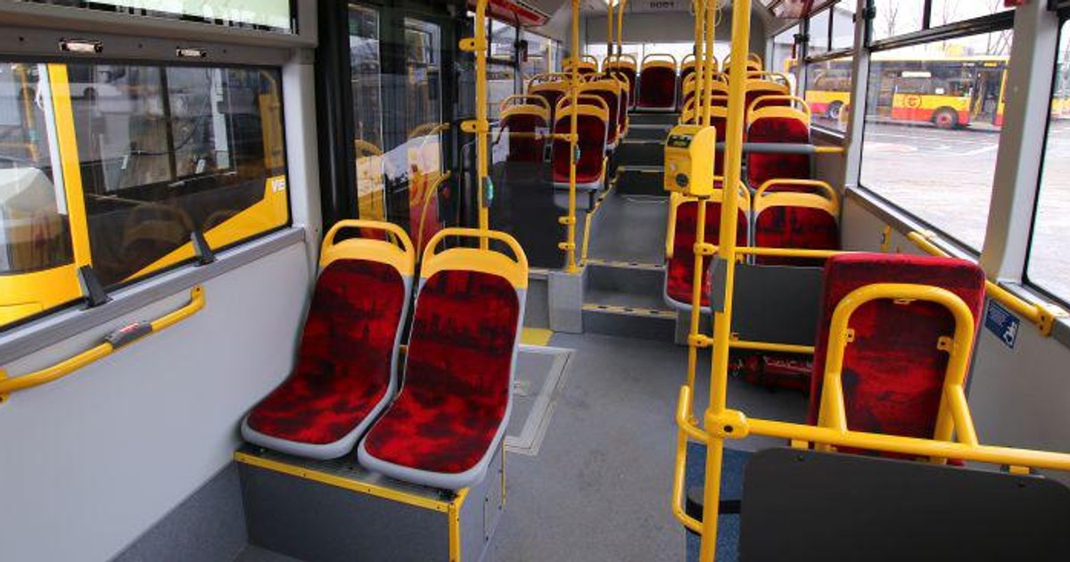 Wnętrze autobusu