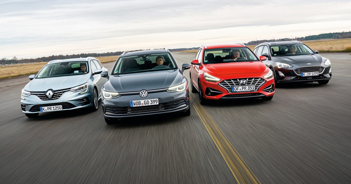 Porównanie kombi: Ford Focus, Hyundai i30, Renault Megane i Volkswagen Golf