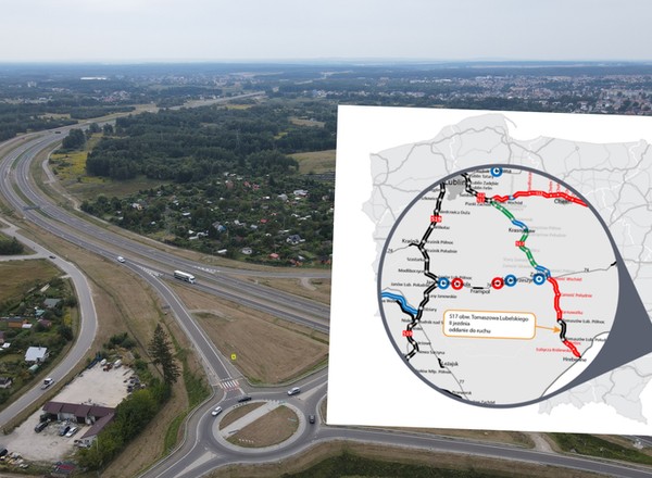 Pełna obwodnica Tomaszowa Lubelskiego na S17 wcześniej niż planowano [MAPA]
