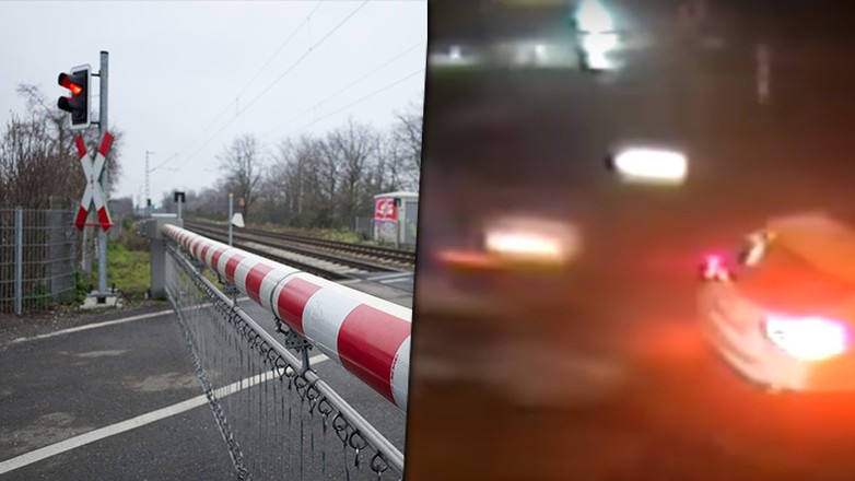 Rudzienice Suskie: Pociąg uderzył w auto na przejeździe (youtube/PKP Polskie Linie Kolejowe S.A.)