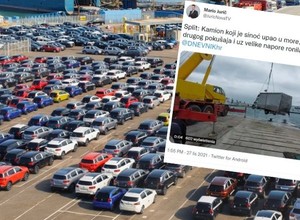 Poszedł po bilet, a gdy wrócił, jego samochód był już na dnie. Pech polskiego kierowcy w Chorwacji