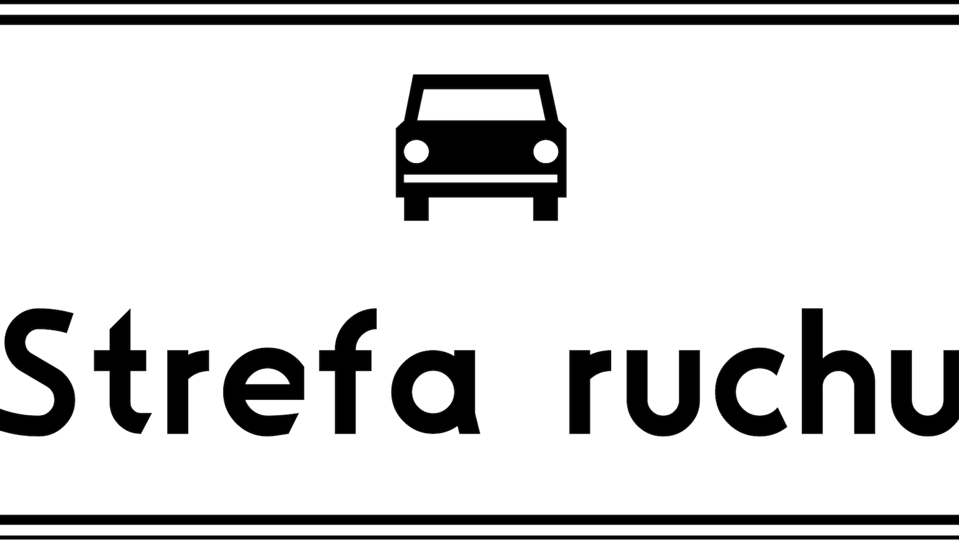 Znak D-52: strefa ruchu
