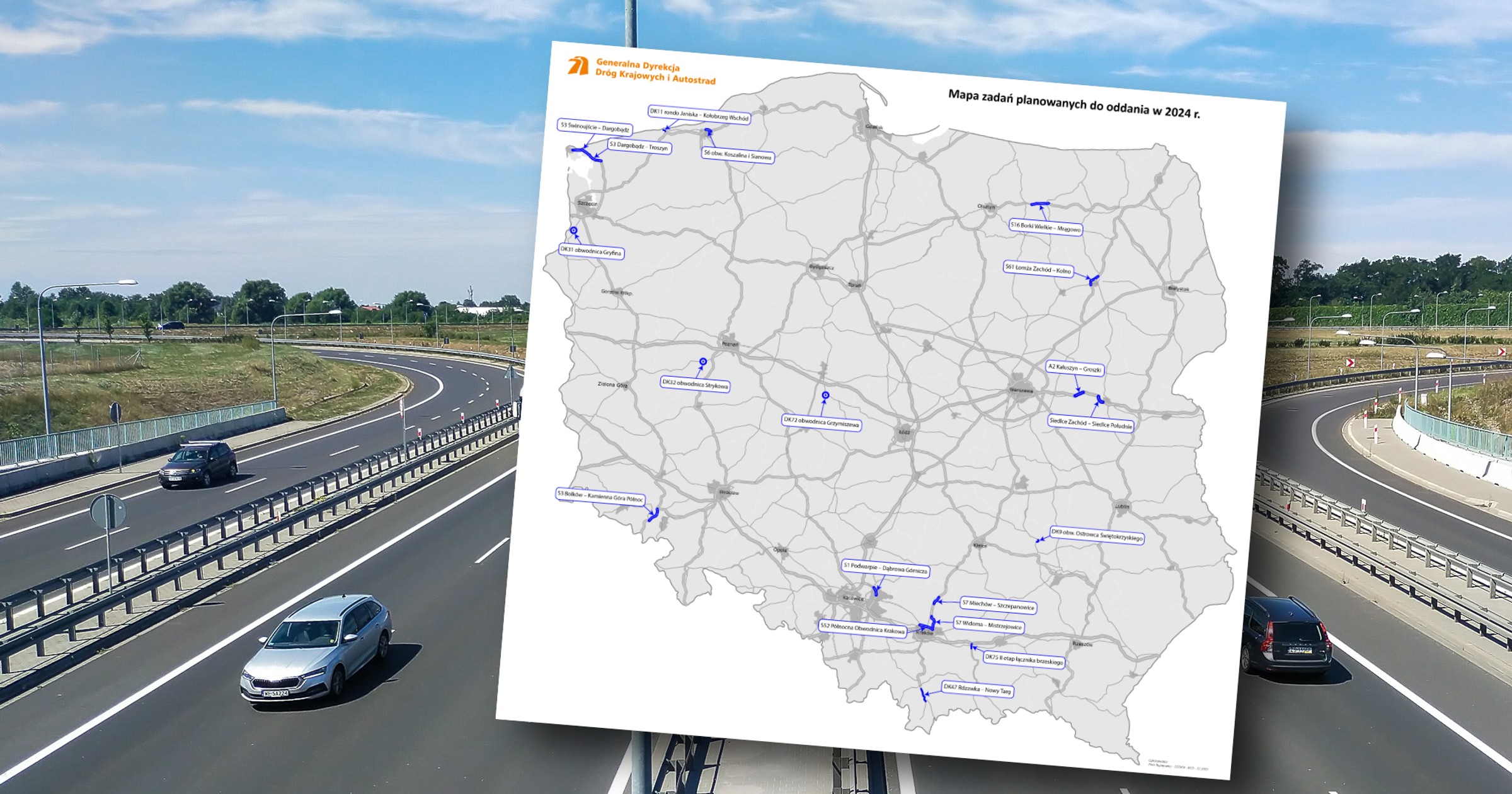 Nowe odcinki dróg w 2024 r.