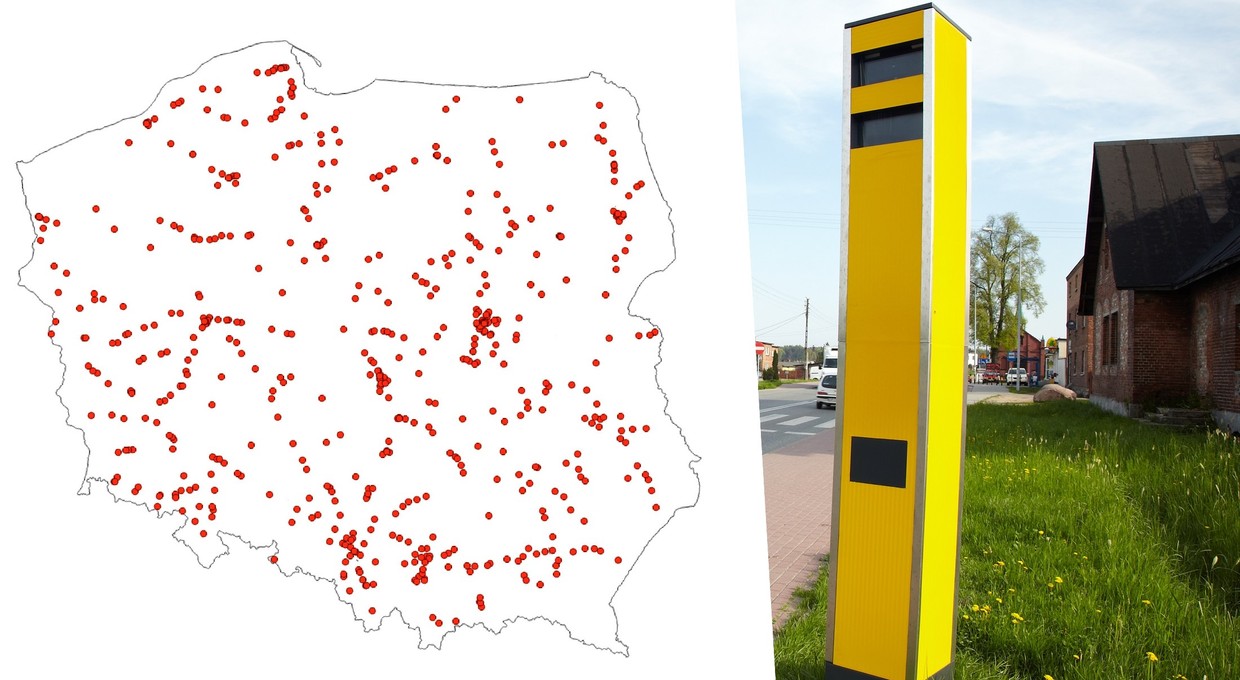 Wiemy, które fotoradary najczęściej zgłaszają kierowcy. Mapa nowych urządzeń w Polsce