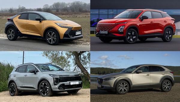 Toyota C-HR, Omoda 5, Kia Sportage i Mazda CX-30