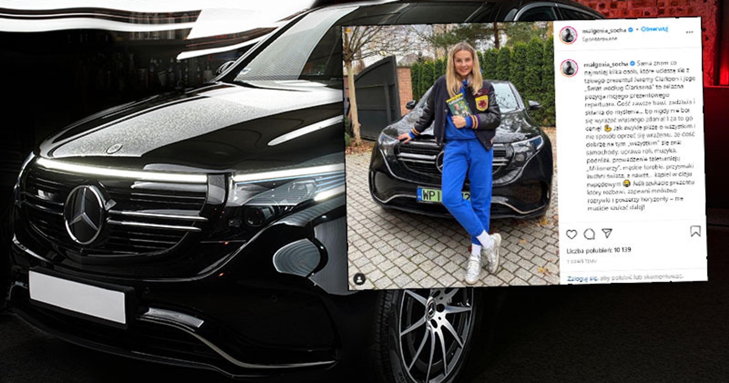 Małgorzata Socha pokazała swojego Mercedesa EQC 400