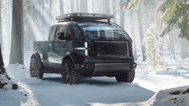 Canoo PickupTruck ExteriorSnow 6