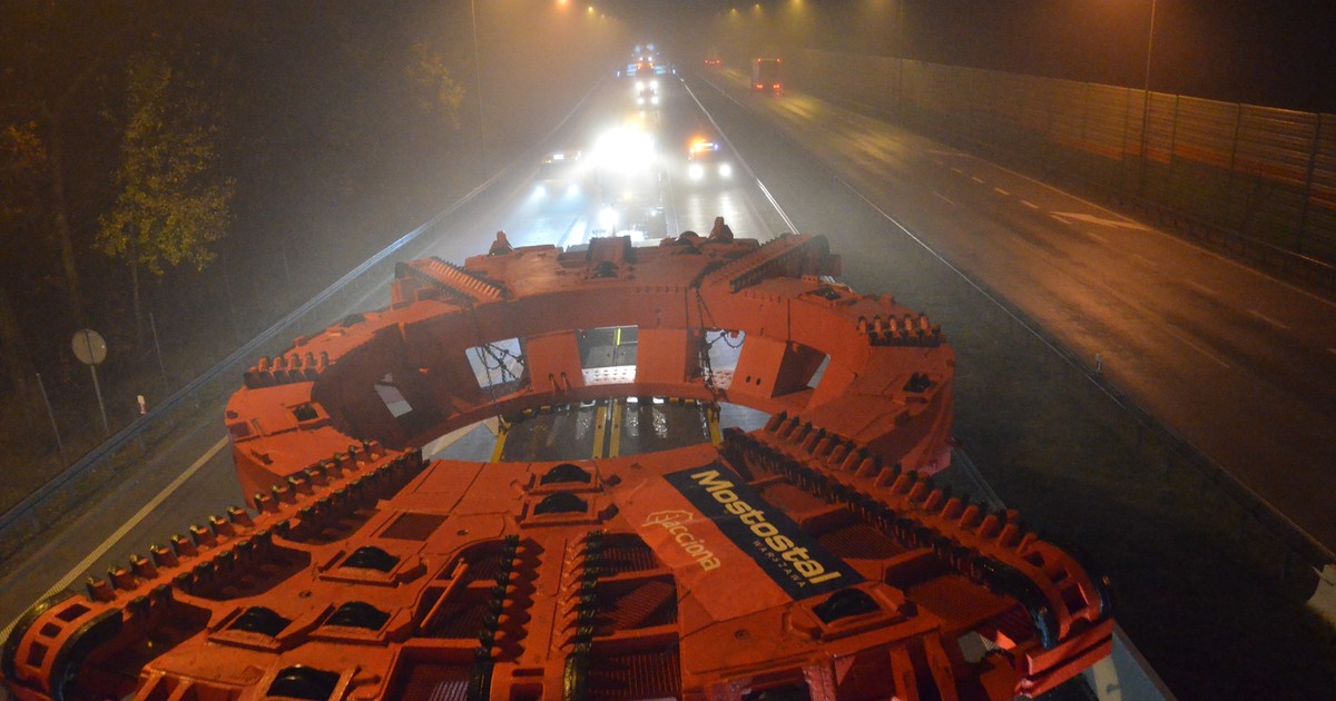 Transport maszyny TBM