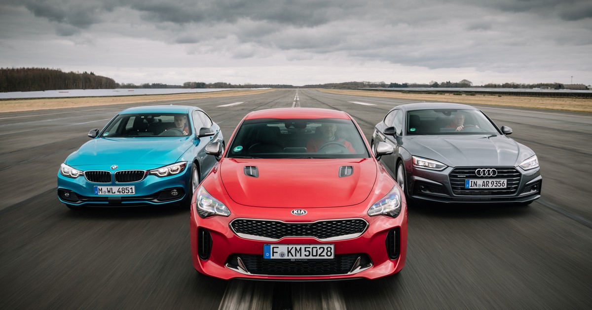 Atak na klasę premium - Audi A5, BMW serii 4 i Kia Stinger