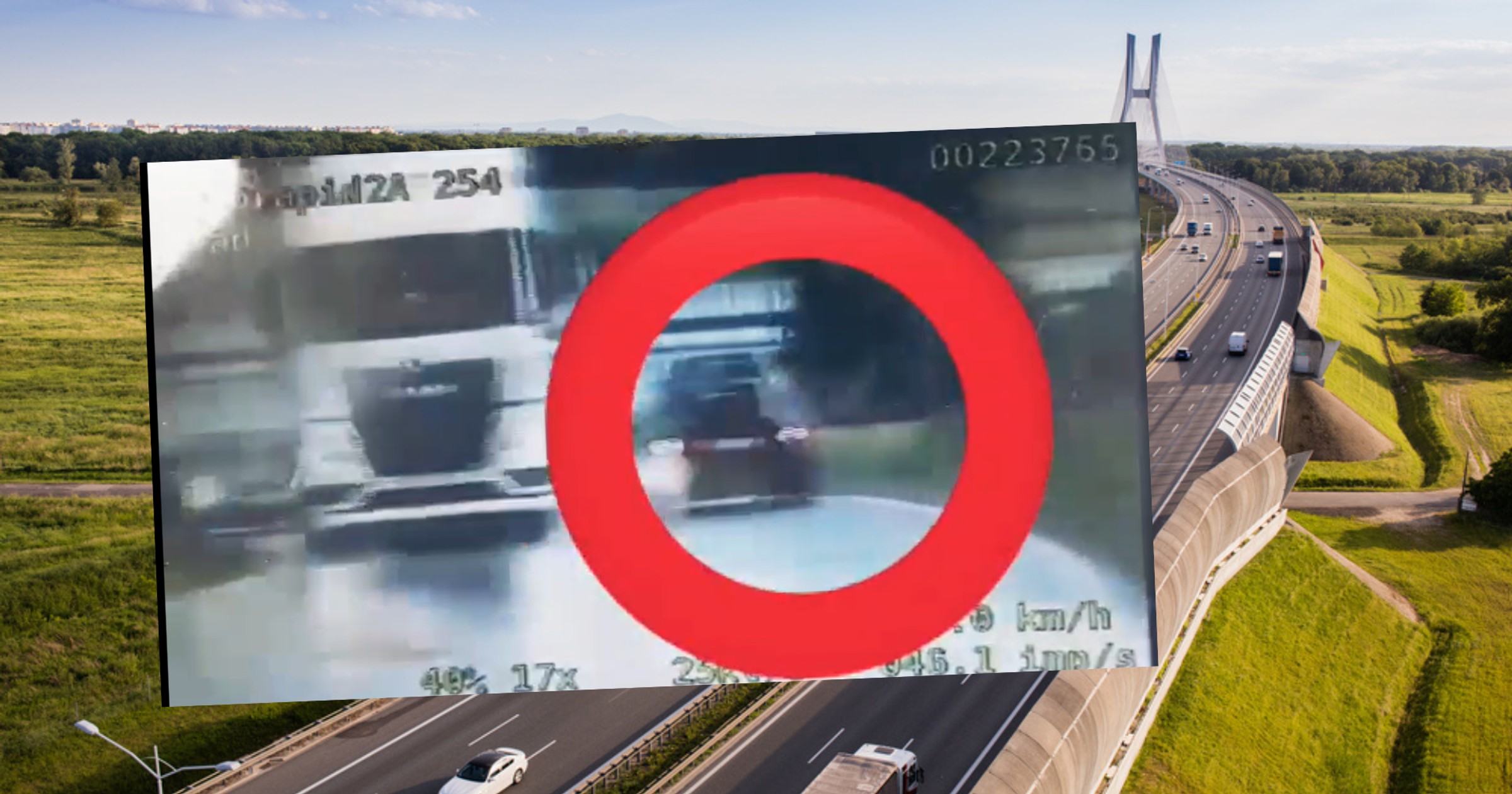 29-latka chciała wjechać na autostradę pod prąd, bo tak pokazywała jej nawigacja (Screen: krapkowice.policja.gov.pl)