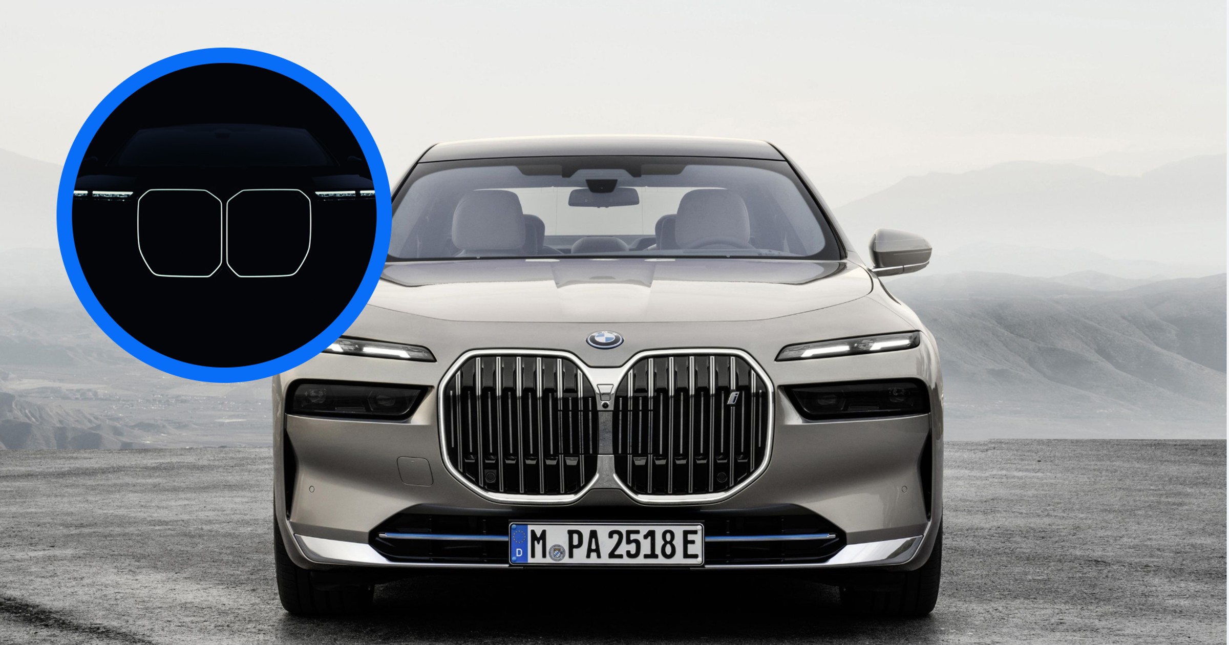 BMW serii 7 (7. generacja; w kółku zapowiedź wersji po modernizacji)