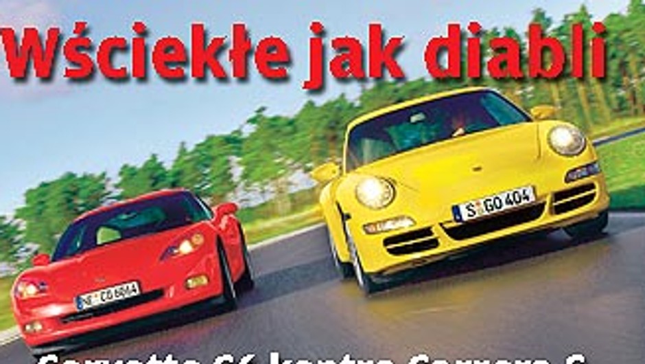 Chevrolet Corvette vs. Porshe Carrera 911 - Diabelsko wściekłe bolidy