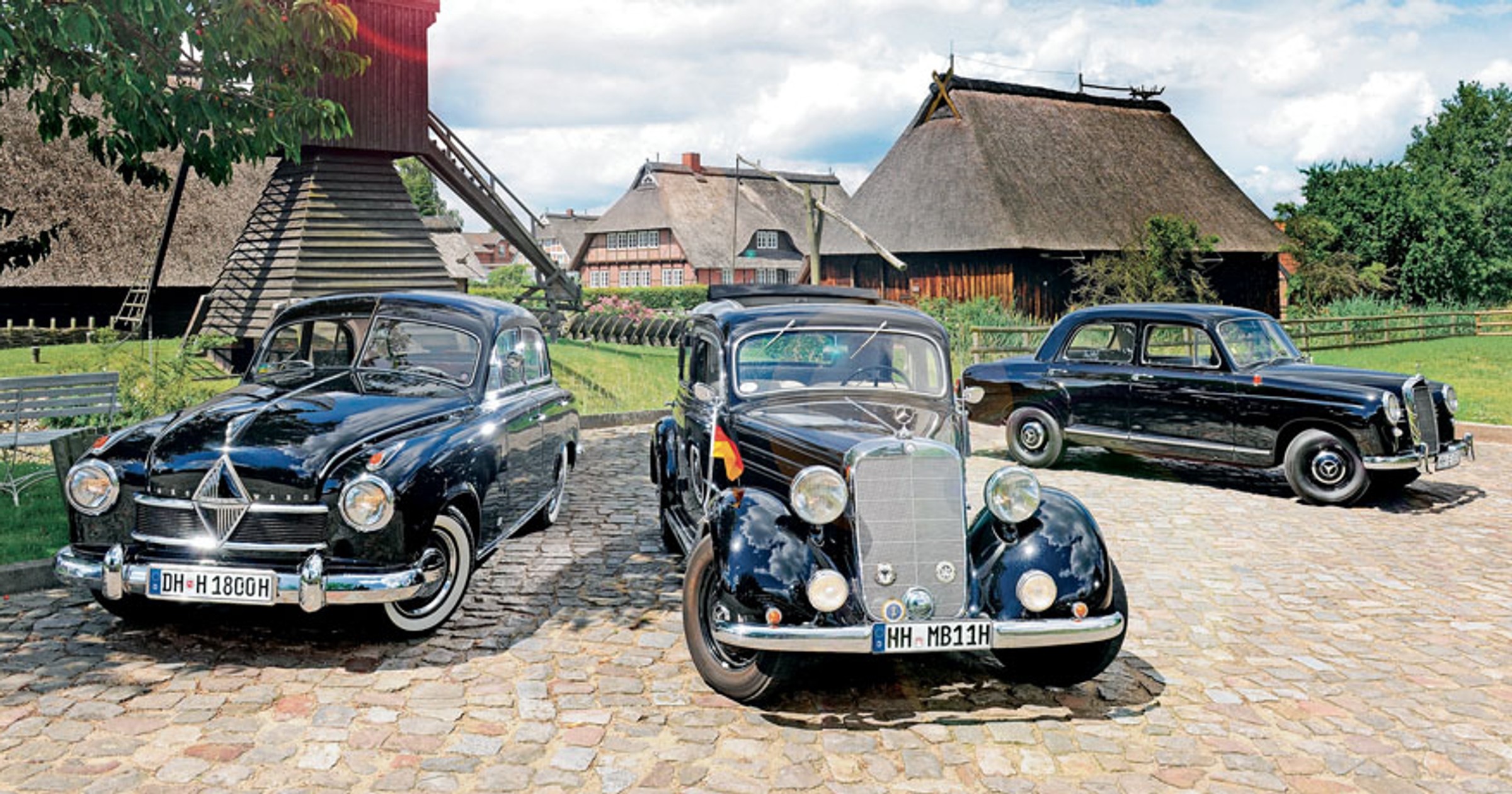 Pierwsze powojenne diesle - Mercedes 170 Db kontra Mercedes 180 D i Borgward Hansa