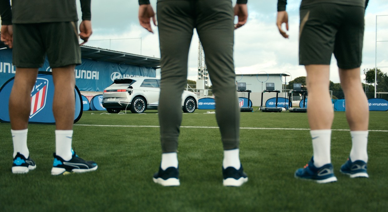 Nowy Ioniq 5 napędza trening Atletico Madryt