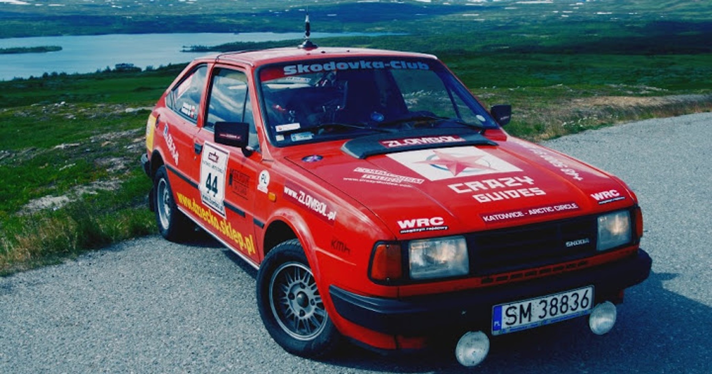 Skoda Rapid na rajdzie Złombol